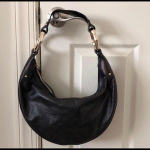 Gucci Half Moon Black Hobo Handbag